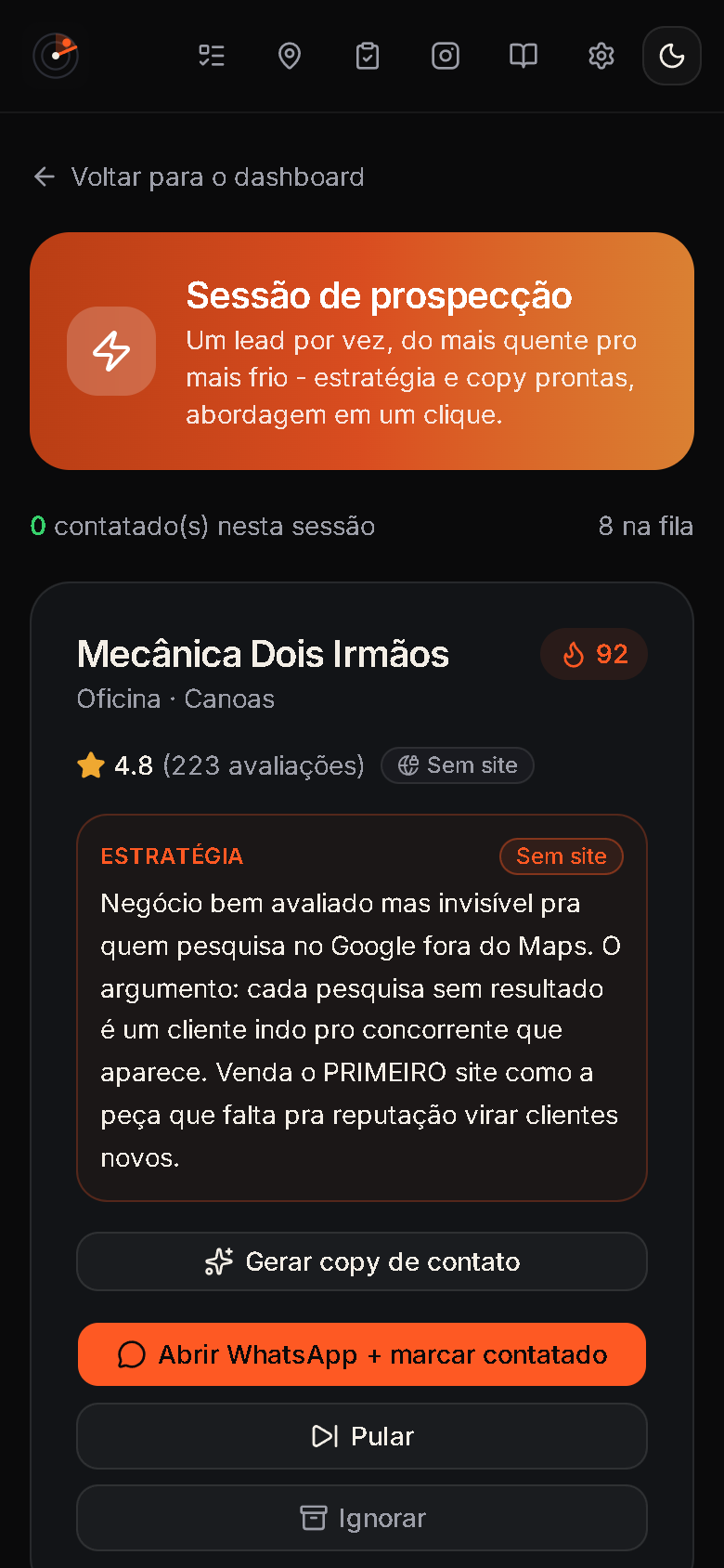 Radar no celular